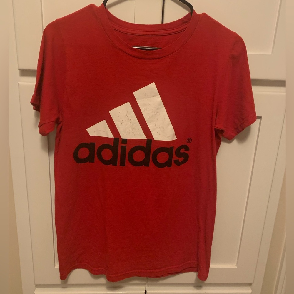 Adidas The Go To Tee In Red Size Small